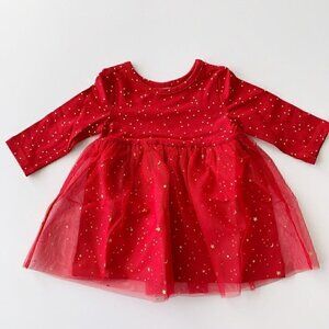 NEW Hanna Andersson Baby Girl Holiday Tulle Dress 3-6 Months 60 Cm